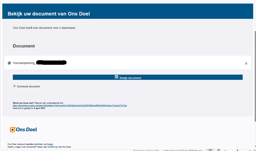 voorbeeld van afzender e-mail